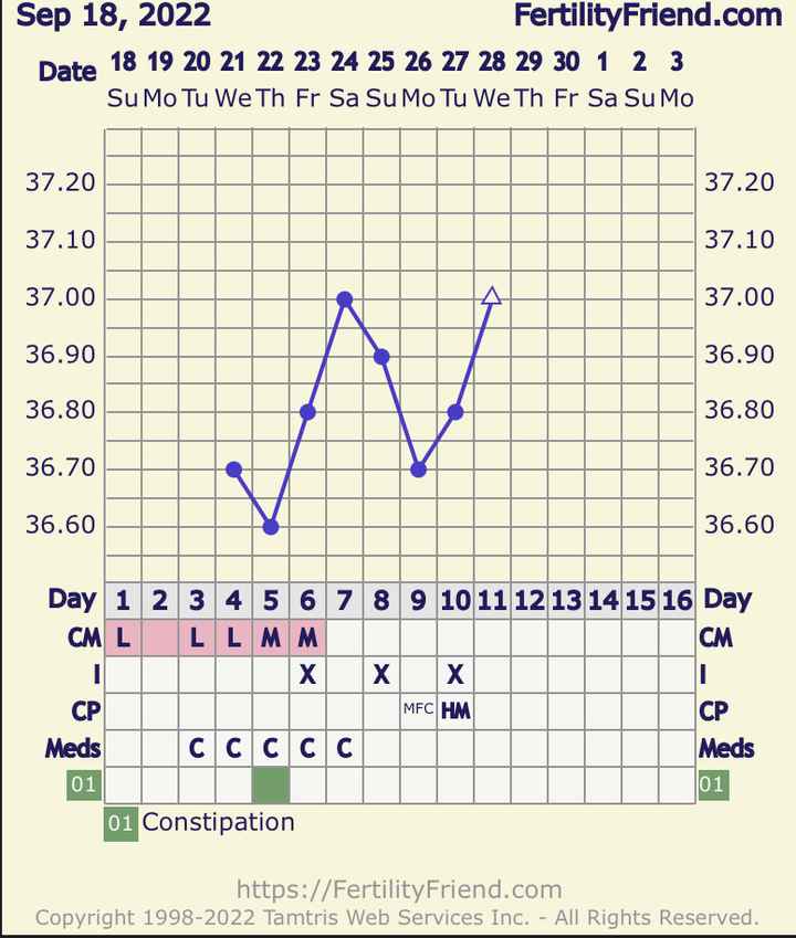Temperatura basale per ricerca cicogna 🤞🏻 - 1