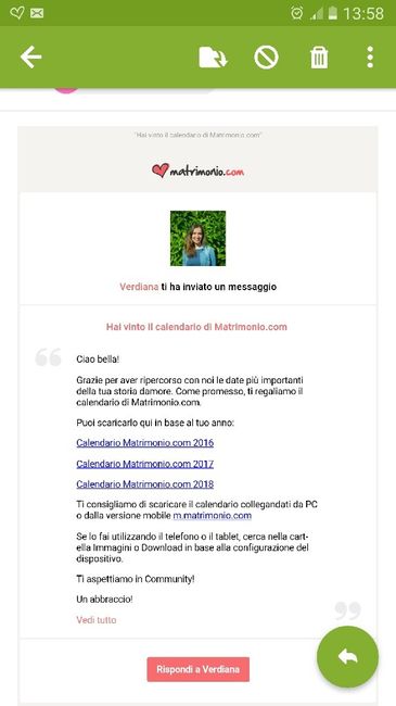 Ho ricevuto anch io il calendario - 1