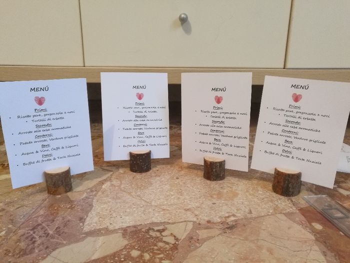 Menu per il tavolo - 1