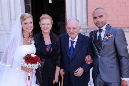 con mio nonno e mia mamma