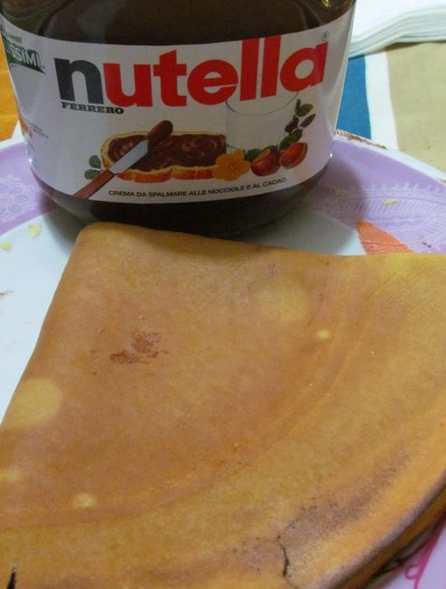 crepes con nutella