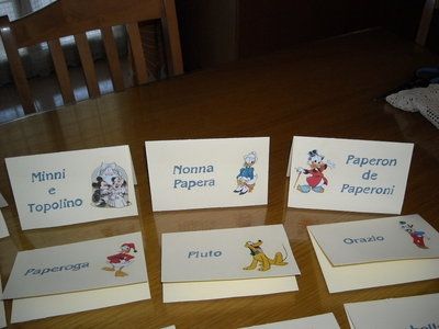 segnaposto disneys