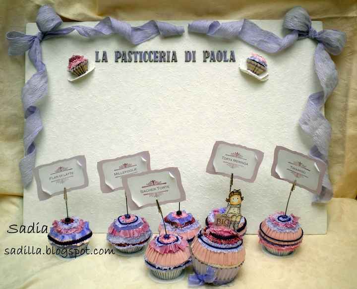 tableau e segnaposto dolci
