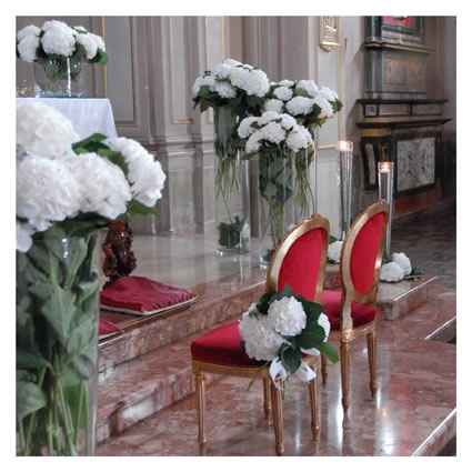 addobbo chiesa ortensie