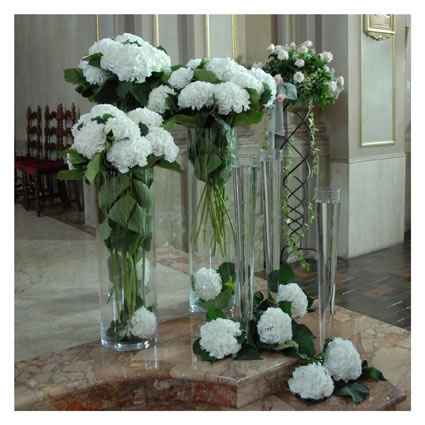 addobbi chiesa ortensie