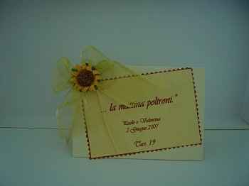 segnatavolo girasole