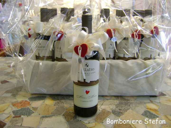 bomboniera vino etichetta personalizzata