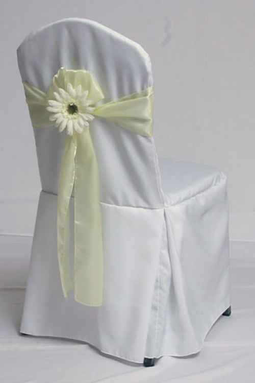 tulle sedie ricevimento con fiore