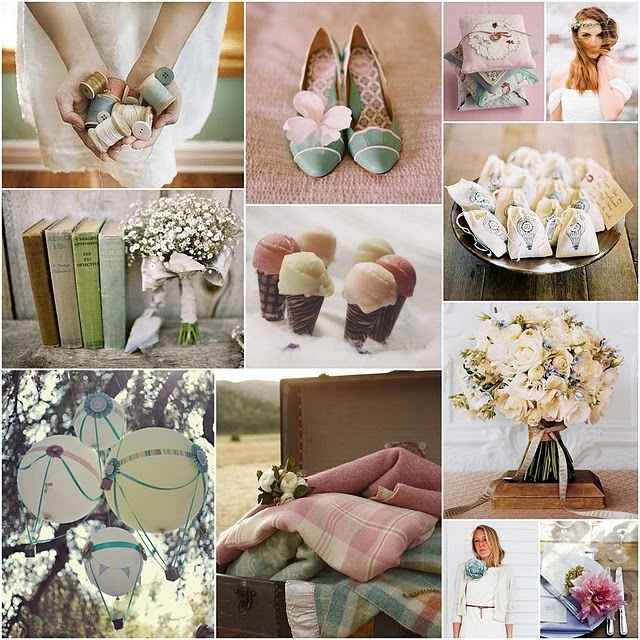 inspiration board marrone e cipria