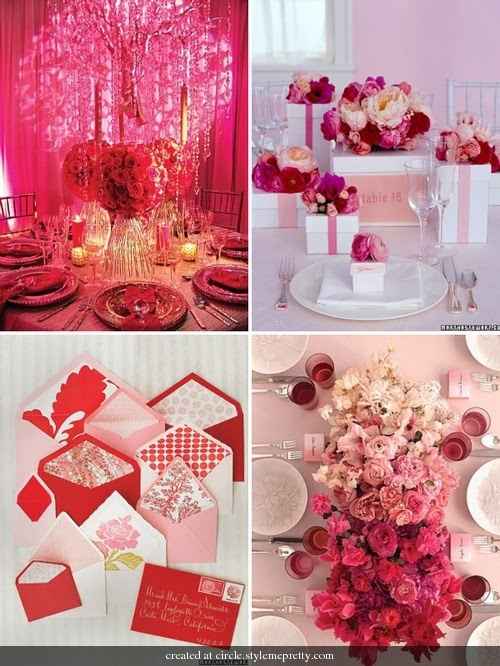 matrimonio rosso e rosa