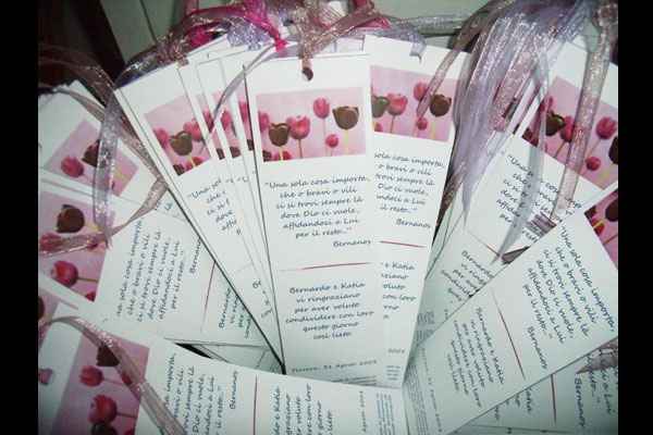 segnalibro segnaposto