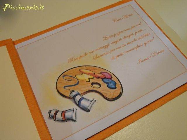 biglietto guestbook pittori