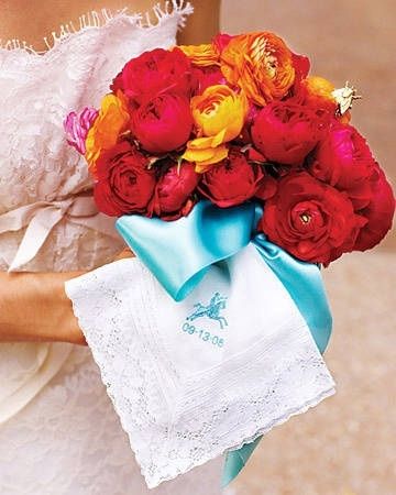 matrimonio arancione e azzurro