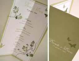 menu matrimonio verde