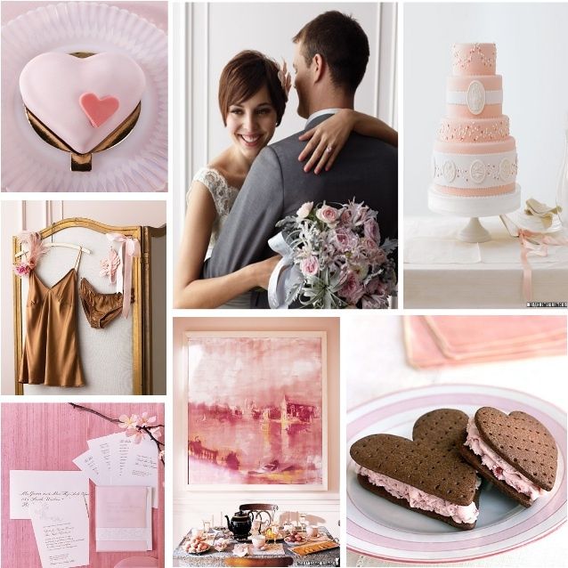 inspiration board marrone e cipria