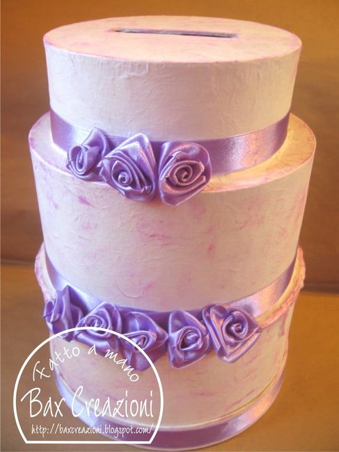 torta portabuste lilla