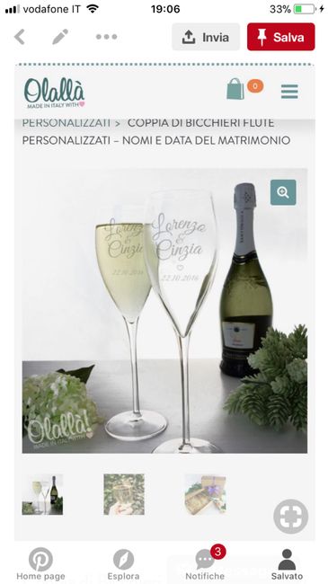 Brindisi 🥂 bicchieri personalizzati - 1