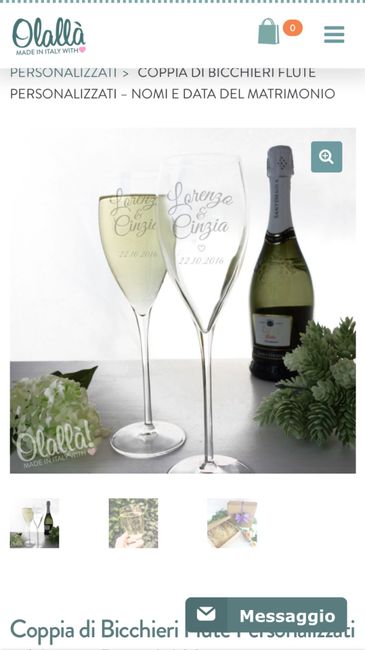  Bicchieri x brindare personalizzati sposi? - 1