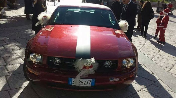 Auto arrivo in chiesa