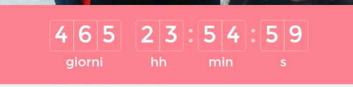 Quanto segna il vostro countdown? - 1