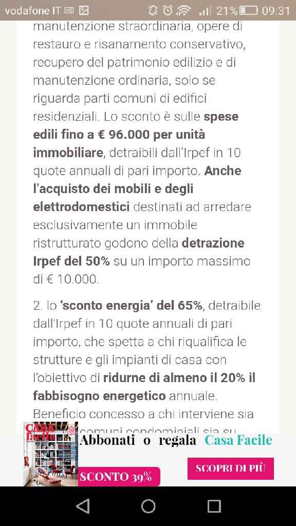  Detrazione fiscale mobili e elettrodomestici - 1