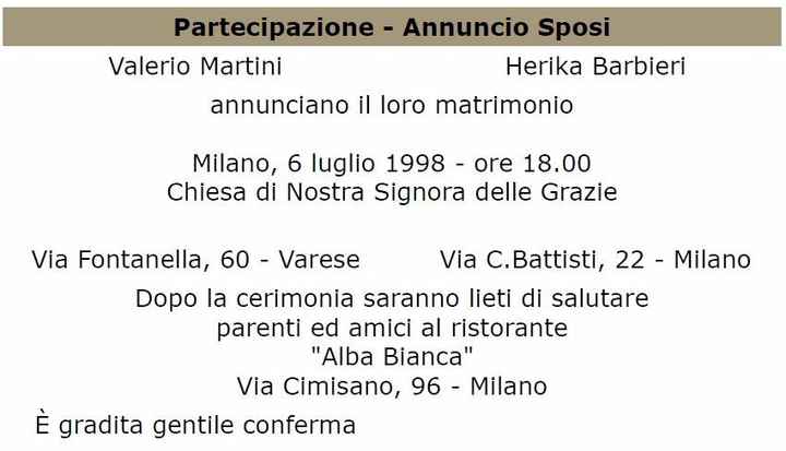 Invito al ricevimento (2) /Unica pagina/