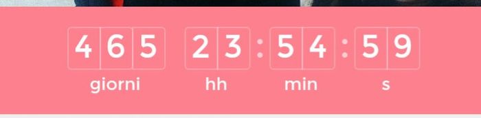 Quanto segna il vostro countdown? - 1