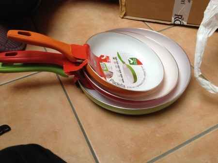 Le mie padelle di ceramica!
