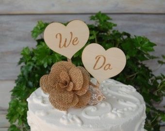 Cake topper shabby