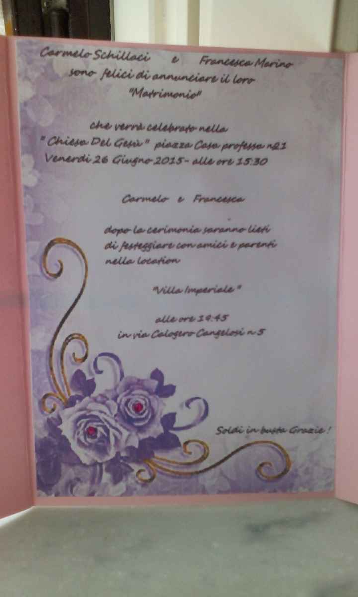 Partecipazioni fai da te prima prova da definire - 1