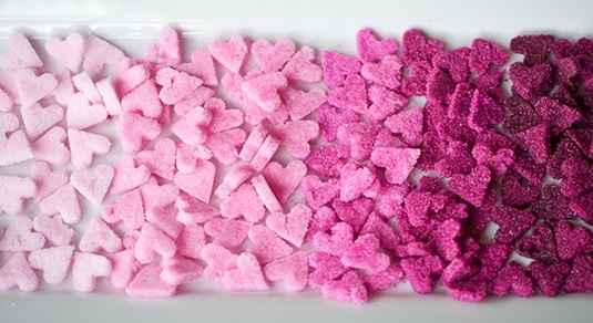 CUORICINI DI ZUCCHERO. 