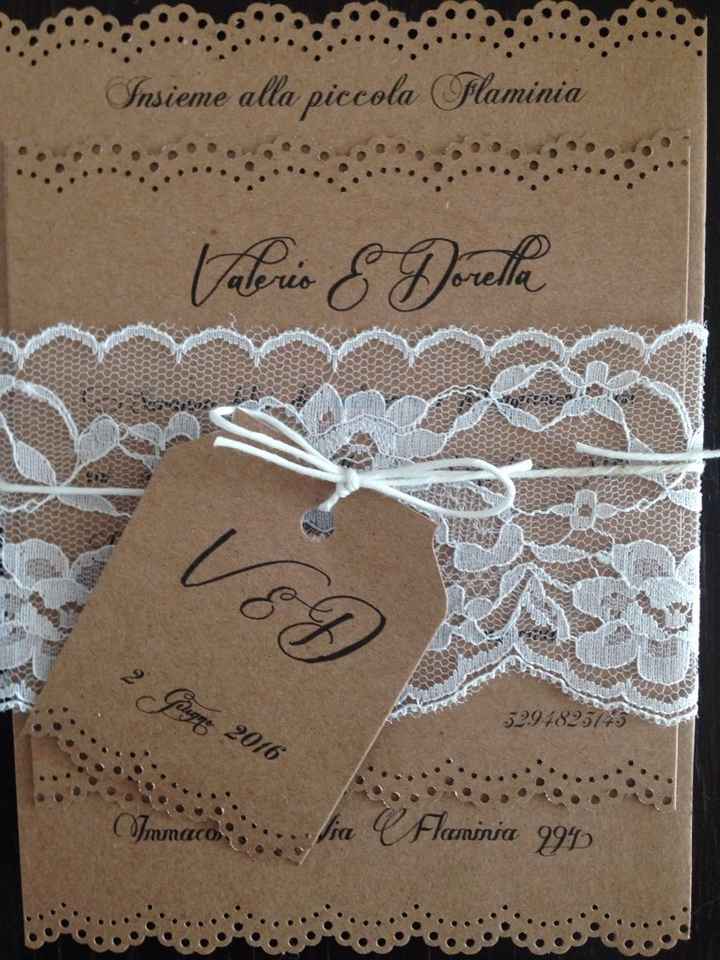 Le mie partecipazioni fatte a mano - 1