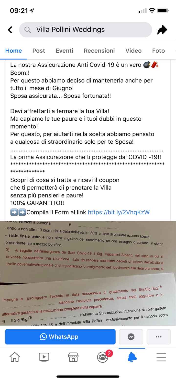 Caparra controfirmata al tempo del Covid - 1