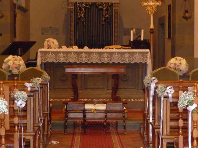 esempio di allestimento chiesa