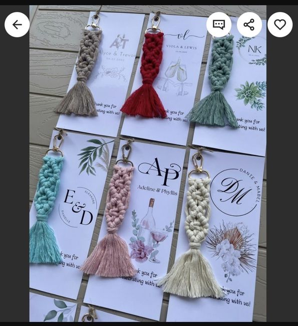 e troppo semplice come idea Bomboniere  in macrame? 1