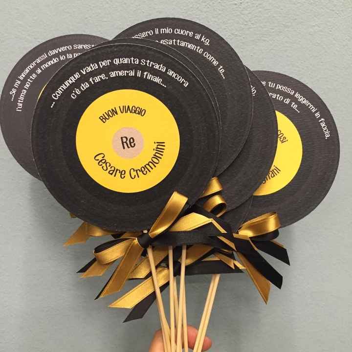 Segnaposti.. magari del colore del matrimonio e cioè verde chiaro.. Ognuno (come sul tableau) avrà s