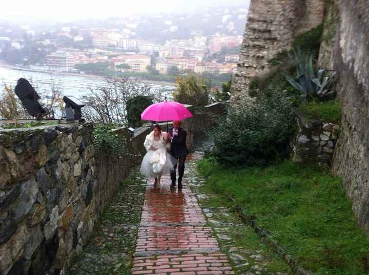 Sposa bagnata sposa fortunata!!!