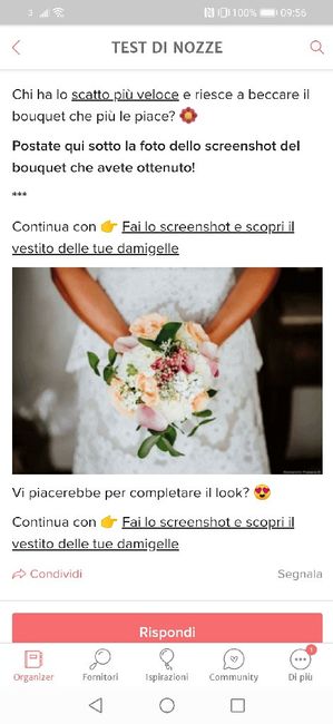 Fai lo screenshot e scopri il tuo bouquet - 1