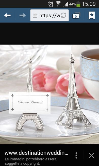 Tour eiffel: escort cards o tableau? - 2