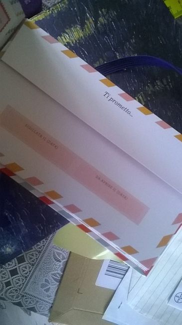 Interno carnet di lettere