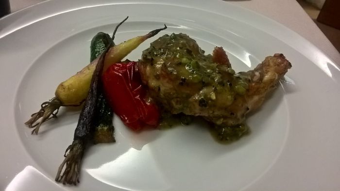 Faraona con verdure