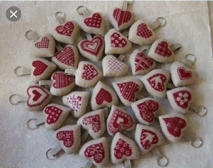 Idee Segnaposto matrimonio punto croce - 2