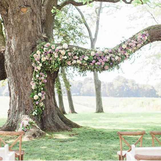 Idea decorazione albero nuziale