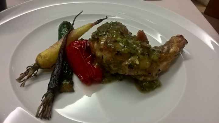 Faraona con verdure