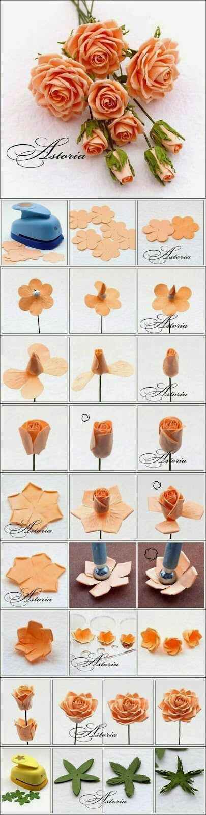 DIY - Bouquet di rose in carta crespa