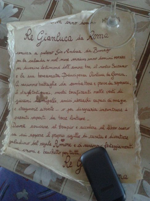 invito per i testimoni 