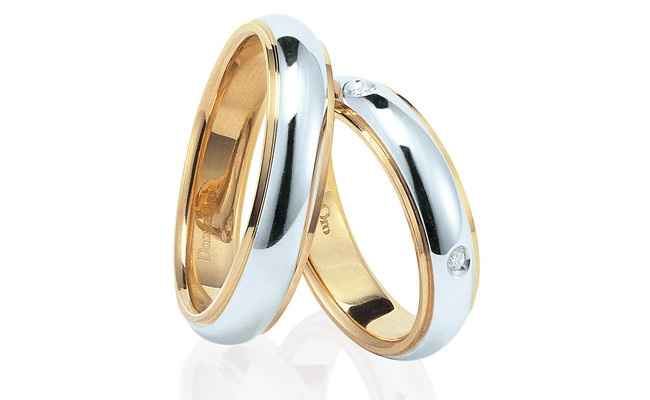 Fedi oro giallo e bianco