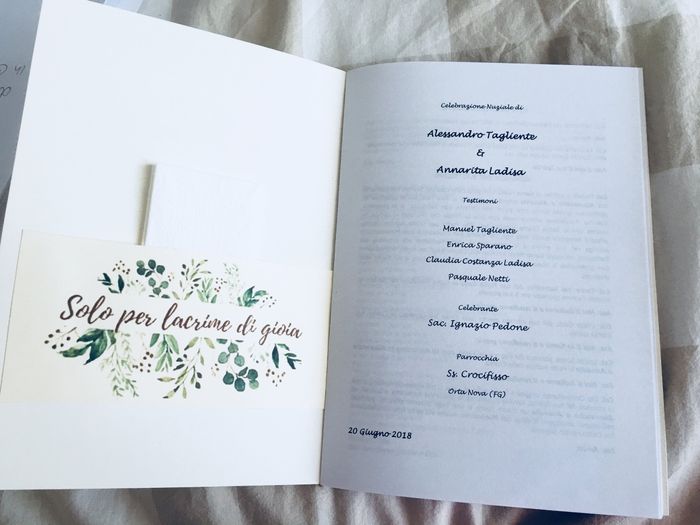 Libretti messa fai da me 💪🏻 - 2