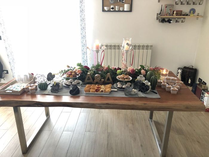 Tavolo rinfresco preparazione 3