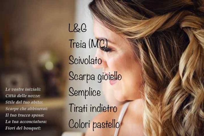 Condividi il tuo identikit sposa 9